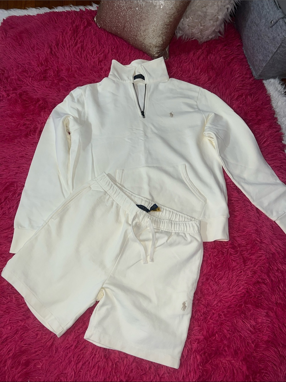 Ralph Lauren Cream Drawstring Shorts